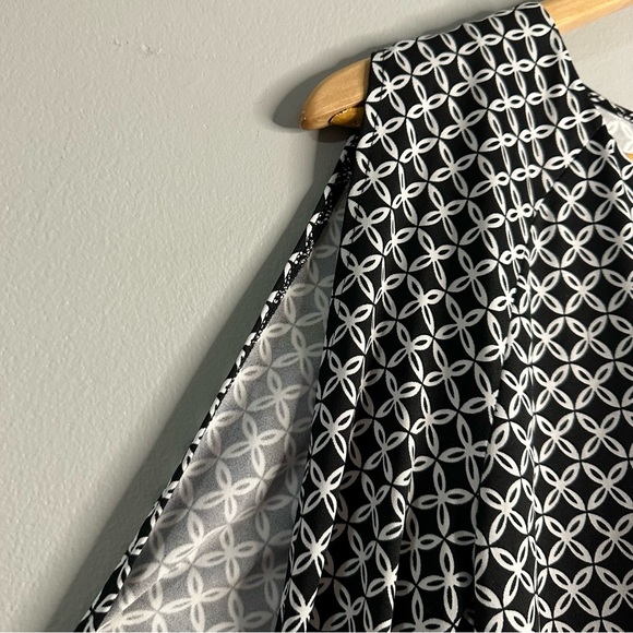 Women’s size Medium Tacera Stylish Black and White Geometric Dress new 44B5 - Picture 7 of 11